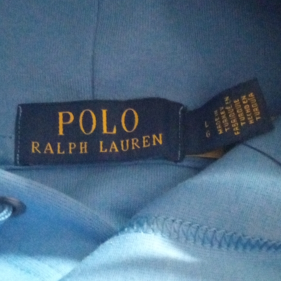 Polo by Ralph Lauren size small color is baby blue - Picture 7 of 9